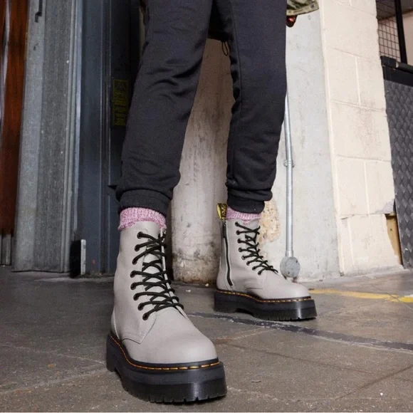 Outfit White Jadon Docs JADON BOOT PISA LEATHER PLATFORMS